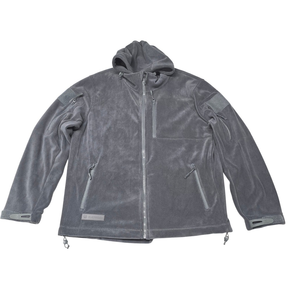 Baerskin Tactical Supply Co Mens Fleece Hoodie Jacket Grey Full Zip‎ Tactical L